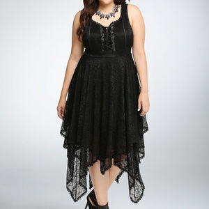 Torrid Lace-up Goth Witch Corset Dress